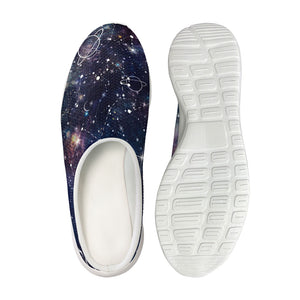 Constellation Galaxy Space Print Mesh Casual Shoes