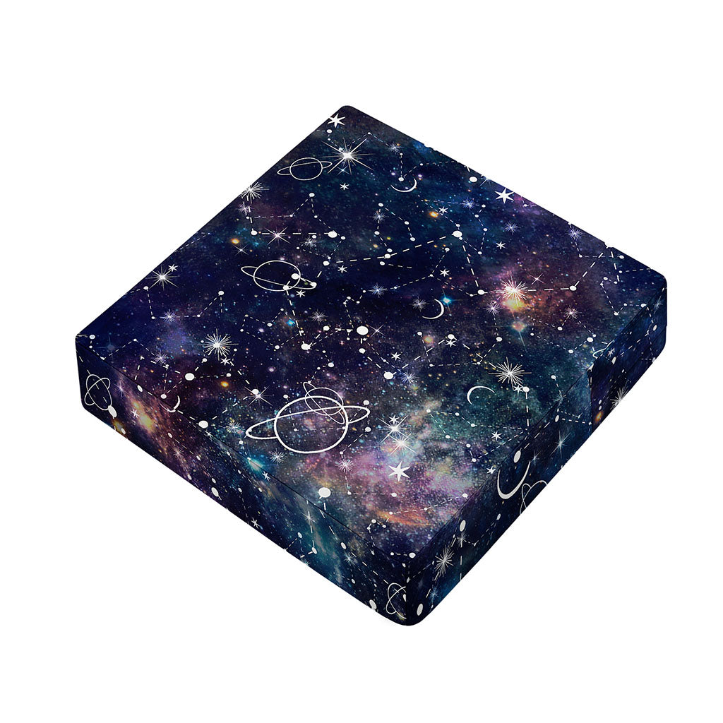 Constellation Galaxy Space Print Outdoor Seat Cushion Cover