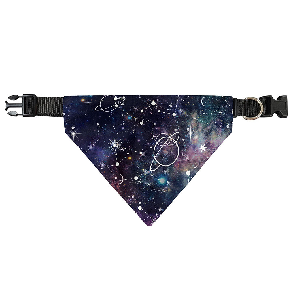 Constellation Galaxy Space Print Over The Collar Dog Bandana