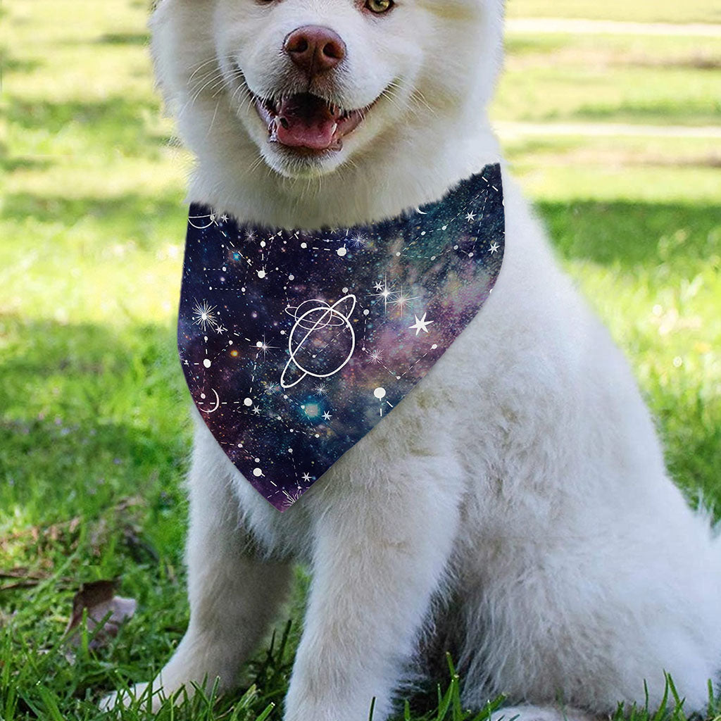 Constellation Galaxy Space Print Over The Collar Dog Bandana