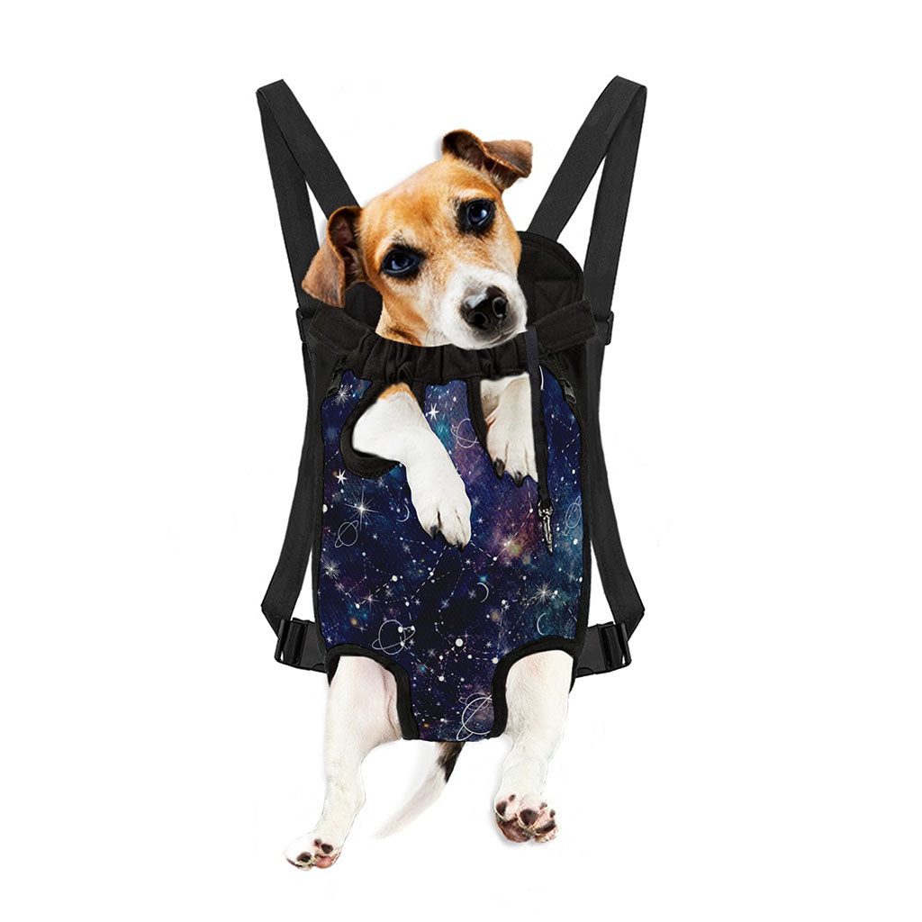 Constellation Galaxy Space Print Pet Carrier Backpack