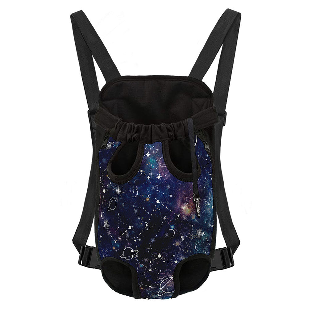 Constellation Galaxy Space Print Pet Carrier Backpack