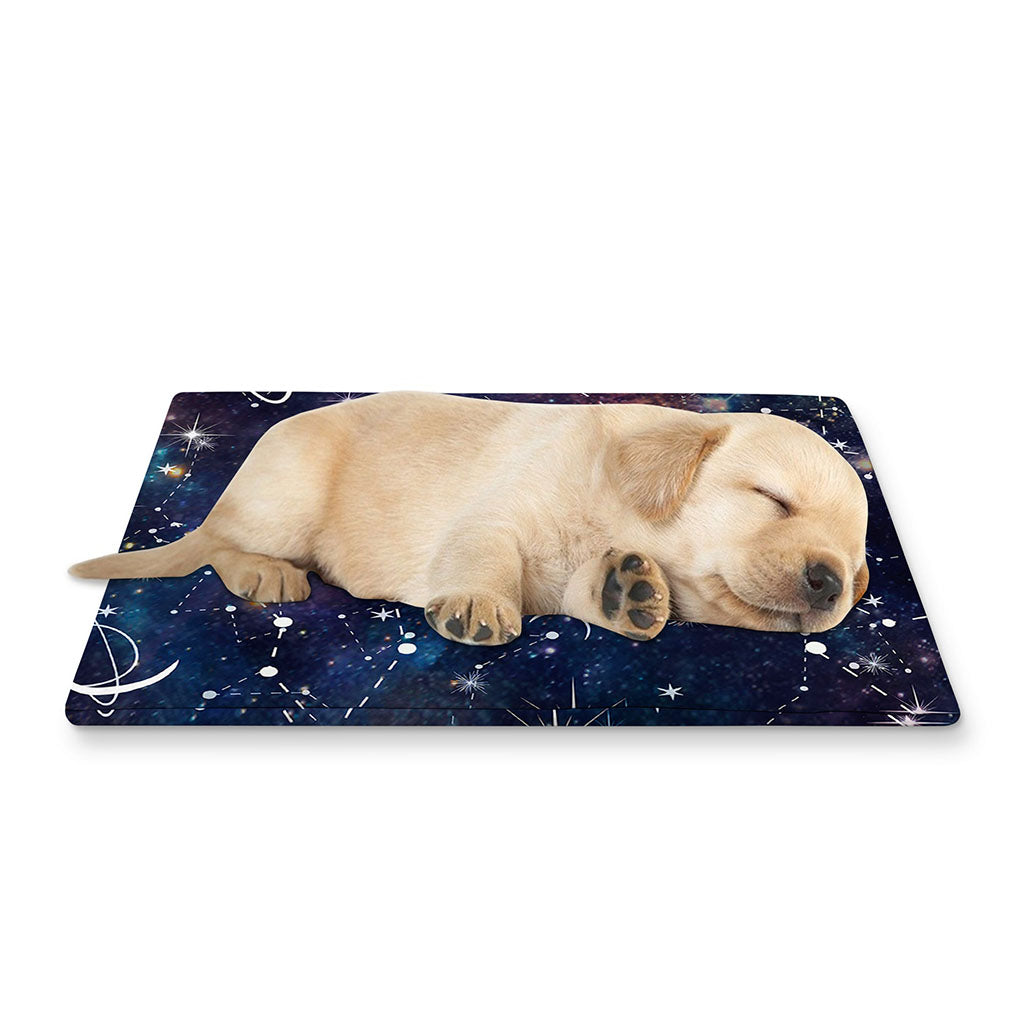 Constellation Galaxy Space Print Pet Cooling Mat Cover