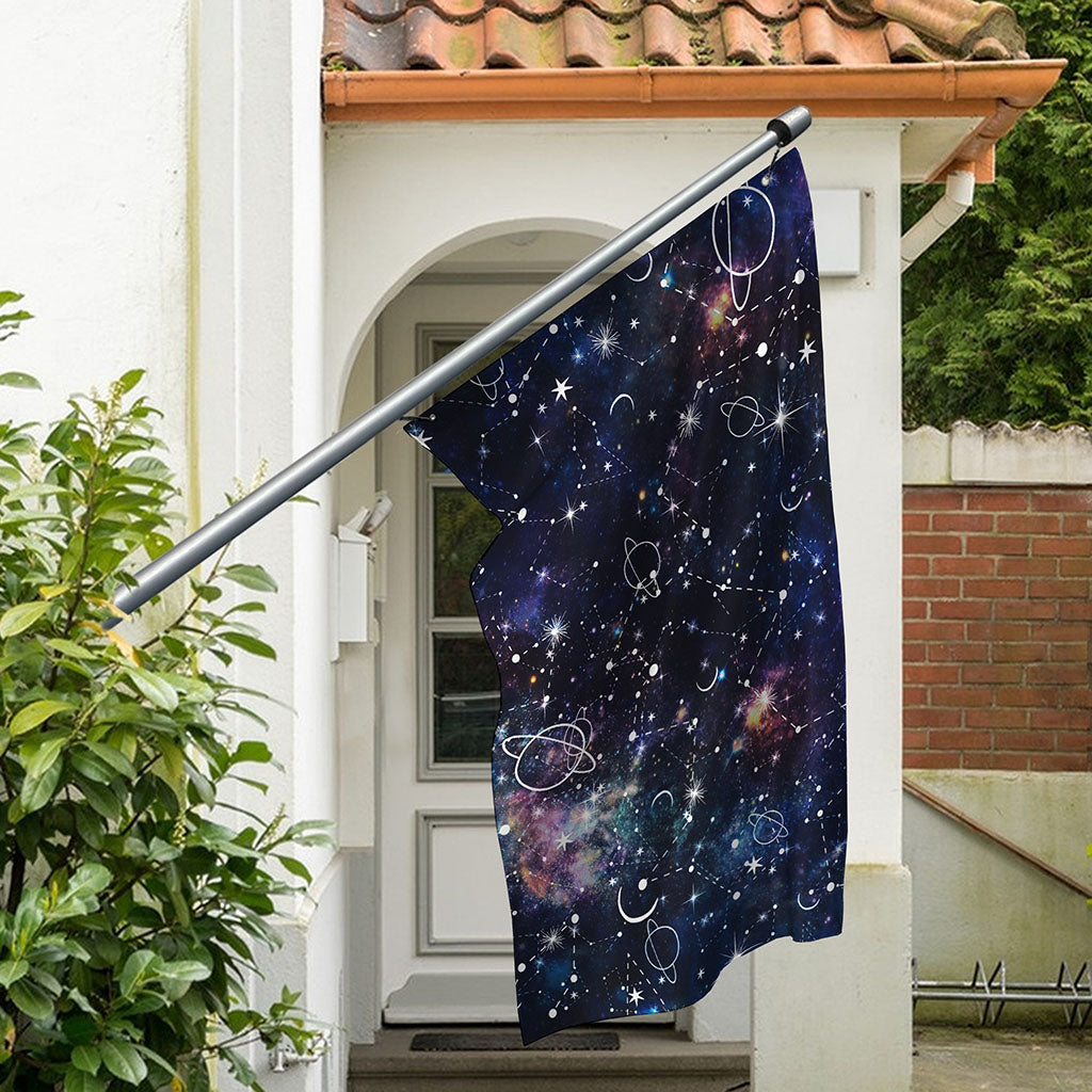 Constellation Galaxy Space Print Polyester Flag
