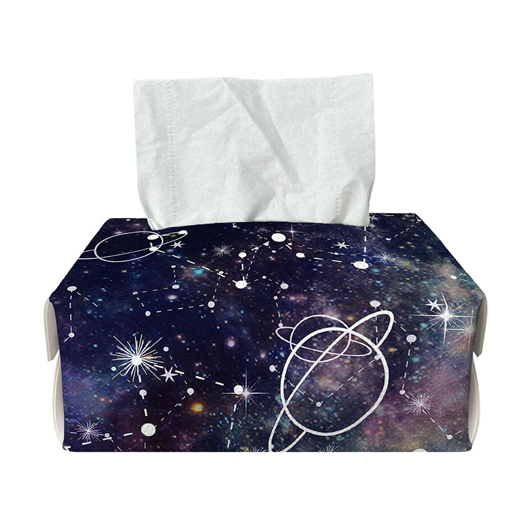 Constellation Galaxy Space Print Rectangle Tissue Box Cover