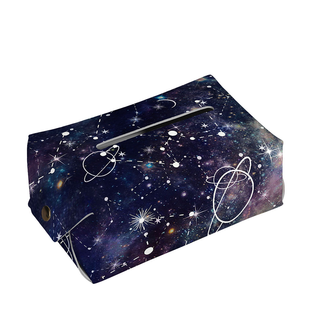 Constellation Galaxy Space Print Rectangle Tissue Box Cover
