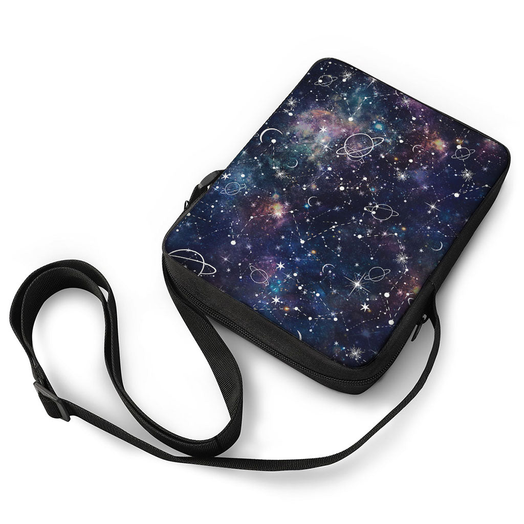 Constellation Galaxy Space Print Rectangular Crossbody Bag