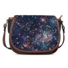 Constellation Galaxy Space Print Saddle Bag
