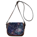 Constellation Galaxy Space Print Saddle Bag