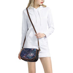 Constellation Galaxy Space Print Saddle Bag