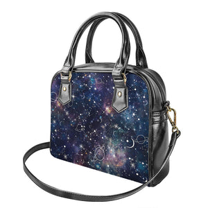 Constellation Galaxy Space Print Shoulder Handbag
