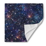 Constellation Galaxy Space Print Silk Bandana