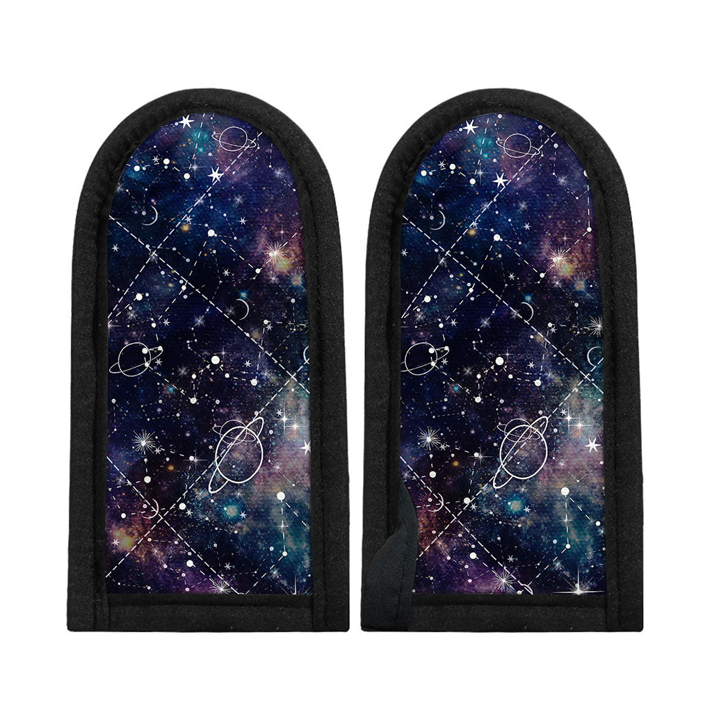 Constellation Galaxy Space Print Skillet Handle Cover