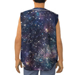Constellation Galaxy Space Print Sleeveless Baseball Jersey