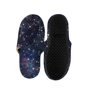 Constellation Galaxy Space Print Slippers