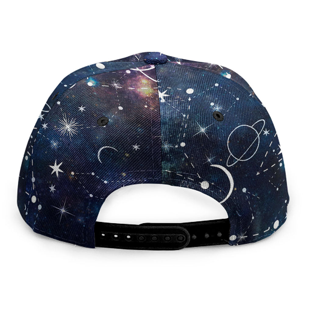 Constellation Galaxy Space Print Snapback Cap