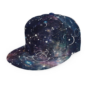 Constellation Galaxy Space Print Snapback Cap
