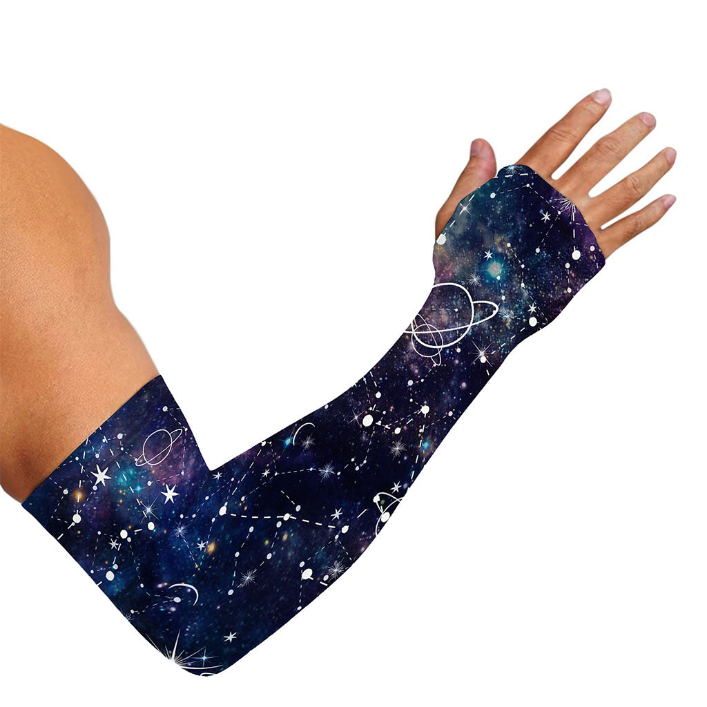 Constellation Galaxy Space Print Sun Protection Arm Sleeves