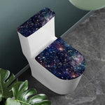 Constellation Galaxy Space Print Toilet Lid And Tank Cover Set