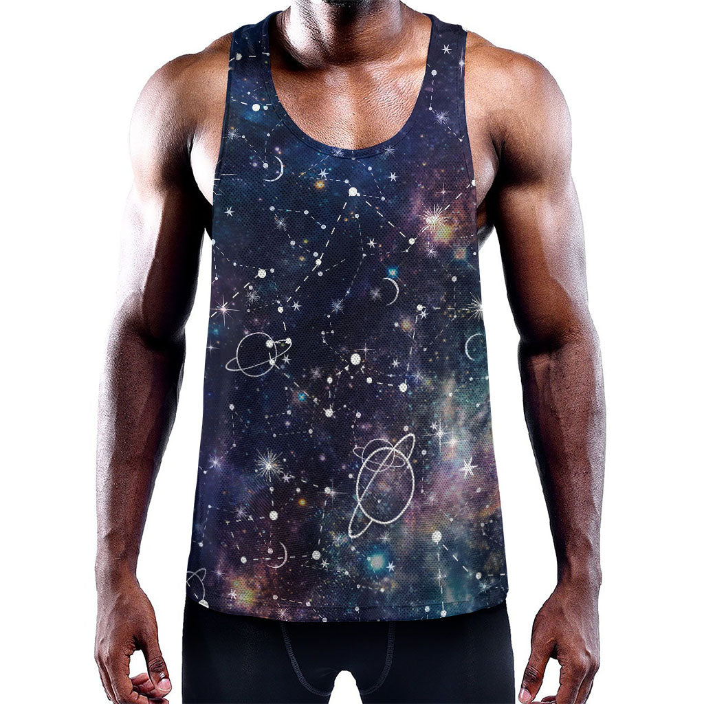 Constellation Galaxy Space Print Training Tank Top
