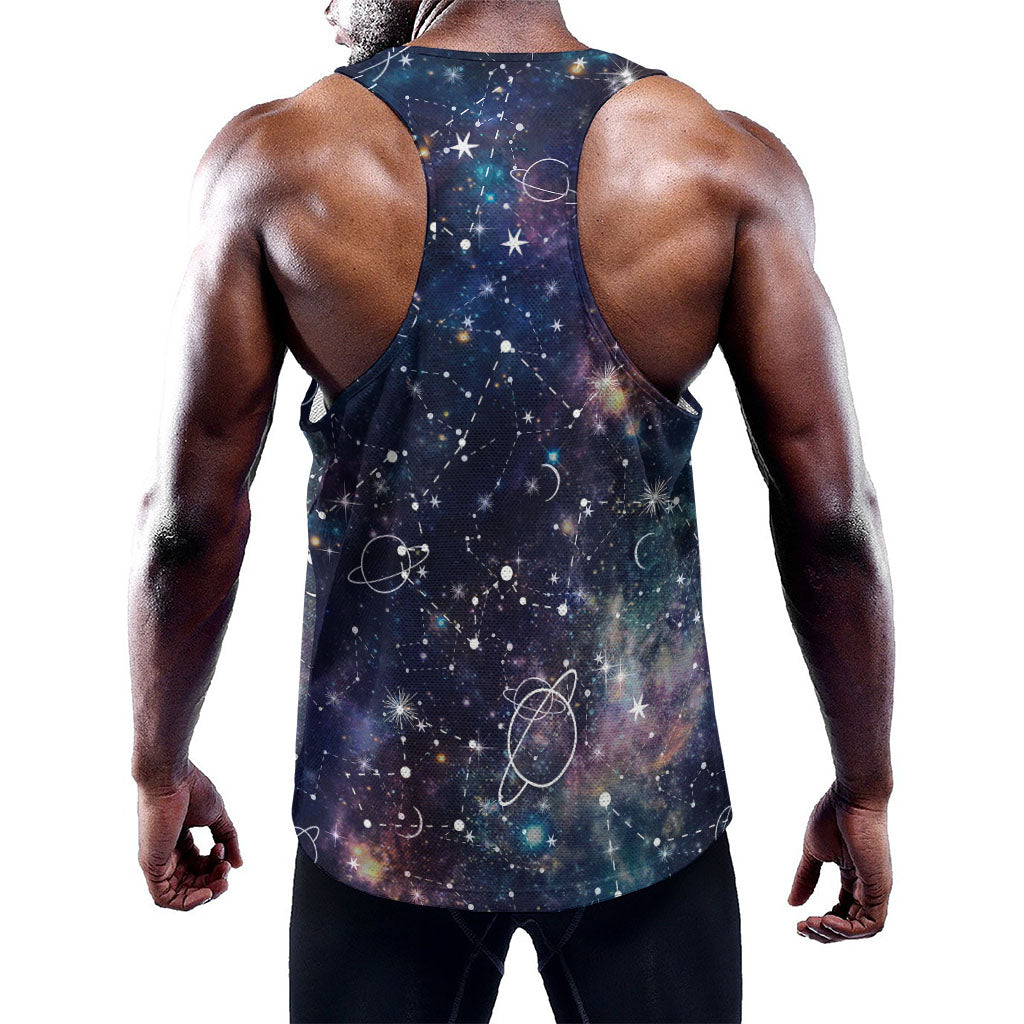 Constellation Galaxy Space Print Training Tank Top