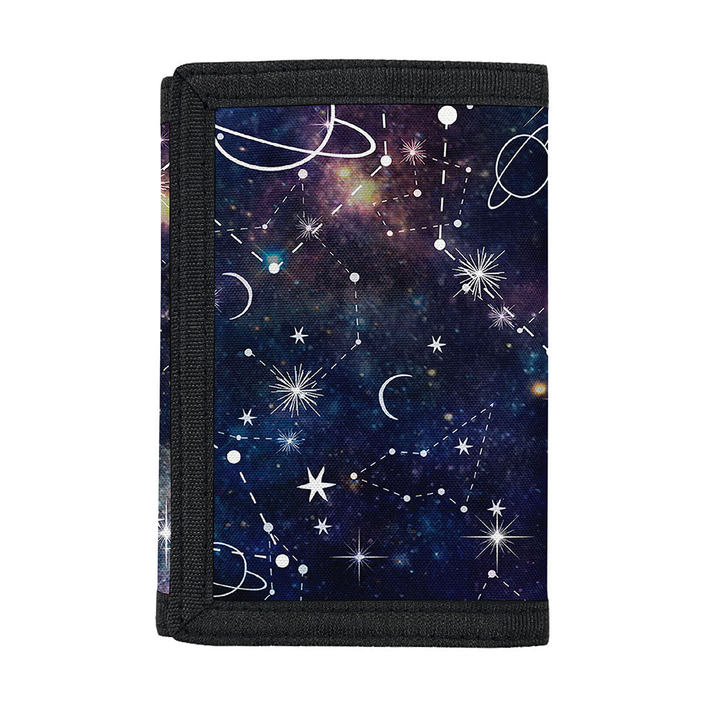 Constellation Galaxy Space Print Trifold Wallet
