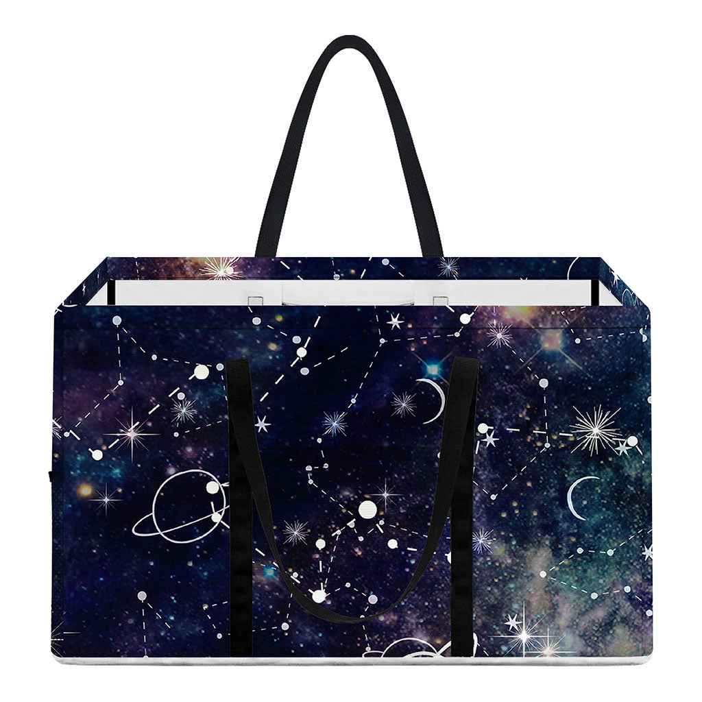 Constellation Galaxy Space Print Utility Tote Bag