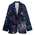 Constellation Galaxy Space Print Women's Blazer