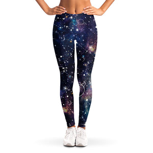 Constellation Galaxy Space Print Women's Leggings