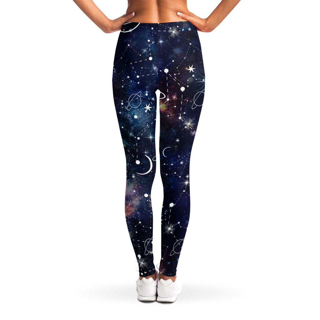 Constellation Galaxy Space Print Women's Leggings