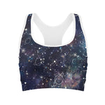 Constellation Galaxy Space Print Women's Sports Bra