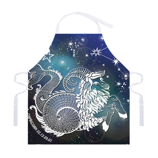 Constellation Of Capricorn Print Adjustable Apron