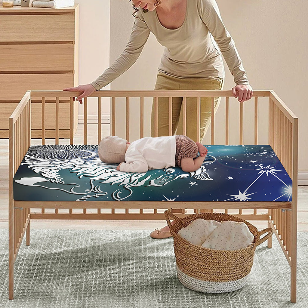 Constellation Of Capricorn Print Baby Crib Sheet