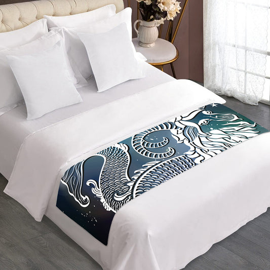Constellation Of Capricorn Print Bed Runner