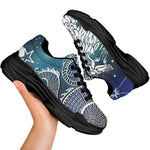 Constellation Of Capricorn Print Black Chunky Shoes