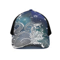 Constellation Of Capricorn Print Black Mesh Trucker Hat