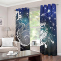 Constellation Of Capricorn Print Dimout Grommet Curtains