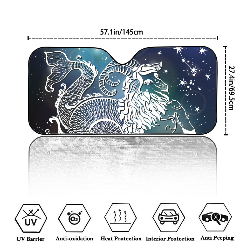 Constellation Of Capricorn Print Car Windshield Sun Shade