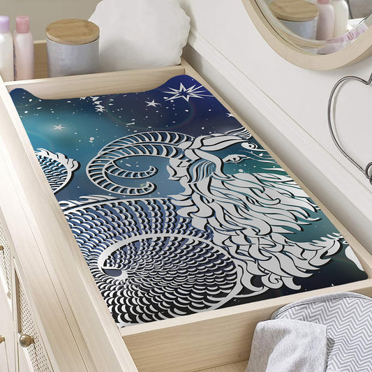 Constellation Of Capricorn Print Changing Pad Cover