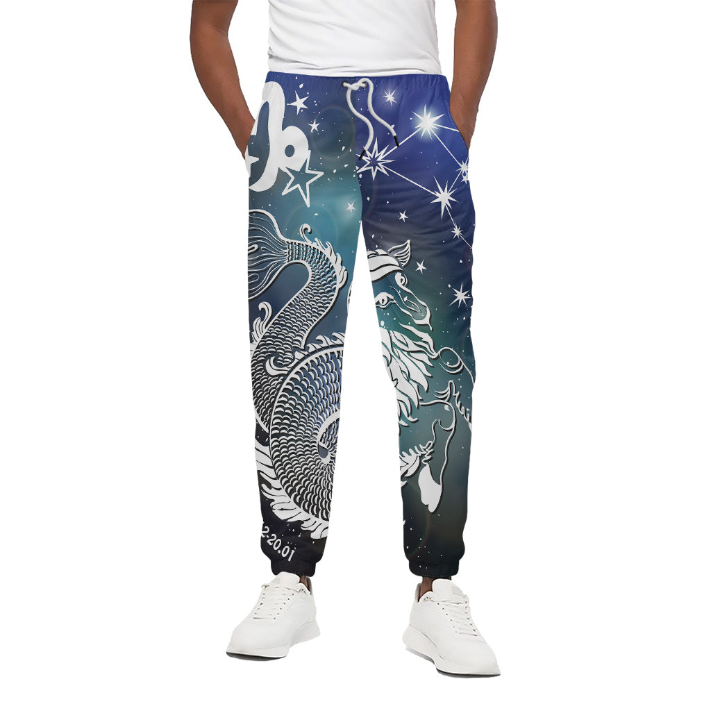 Constellation Of Capricorn Print Cotton Pants