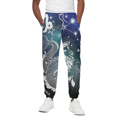 Constellation Of Capricorn Print Cotton Pants