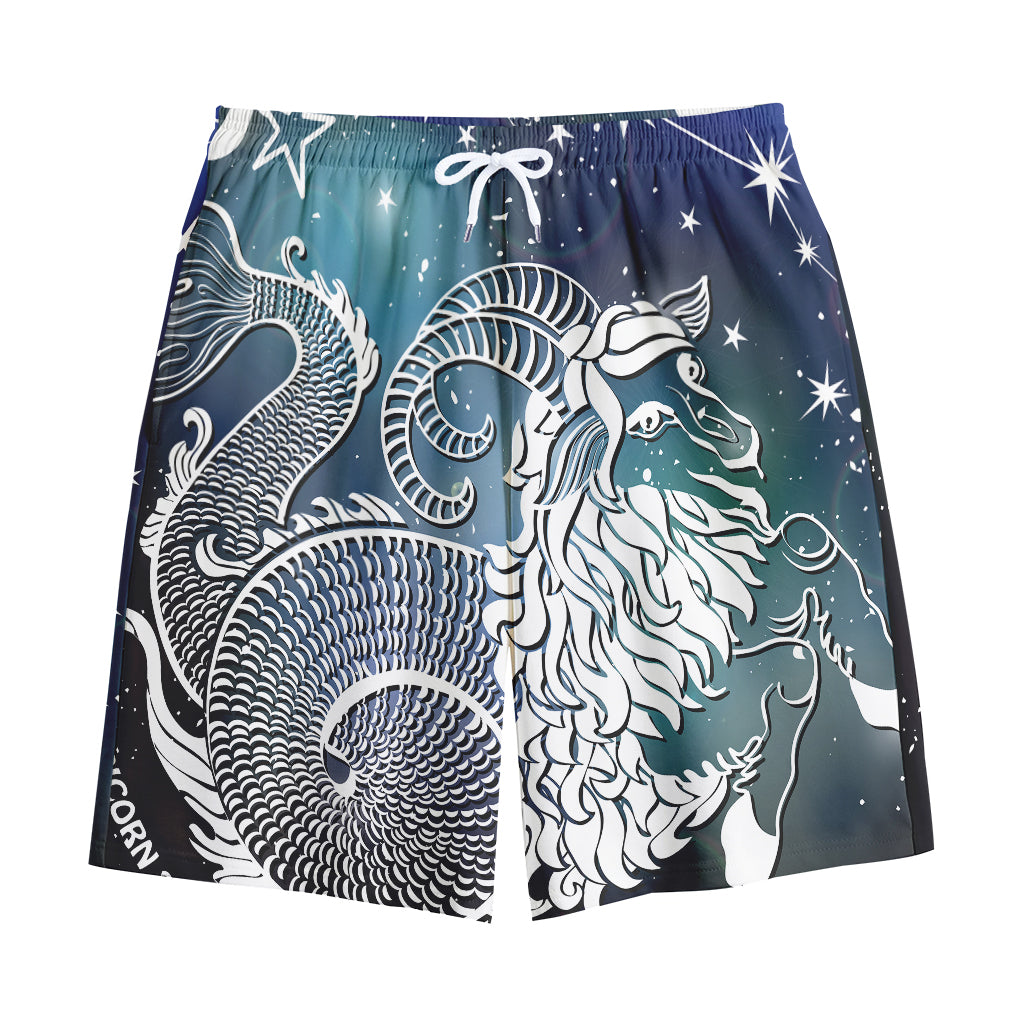 Constellation Of Capricorn Print Cotton Shorts