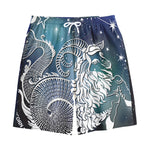 Constellation Of Capricorn Print Cotton Shorts