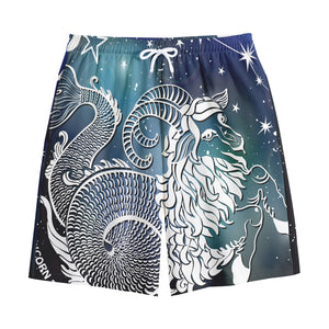 Constellation Of Capricorn Print Cotton Shorts