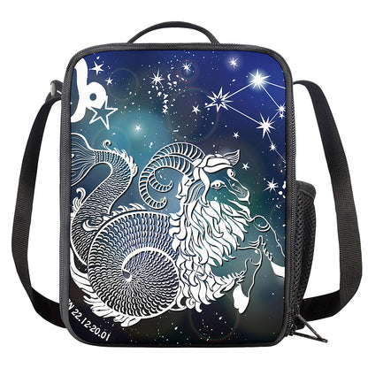 Constellation Of Capricorn Print Crossbody Lunch Bag
