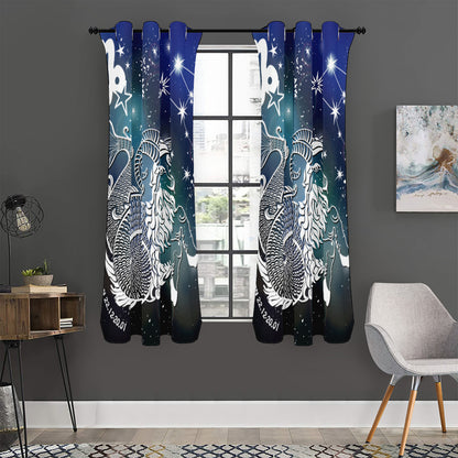 Constellation Of Capricorn Print Curtain