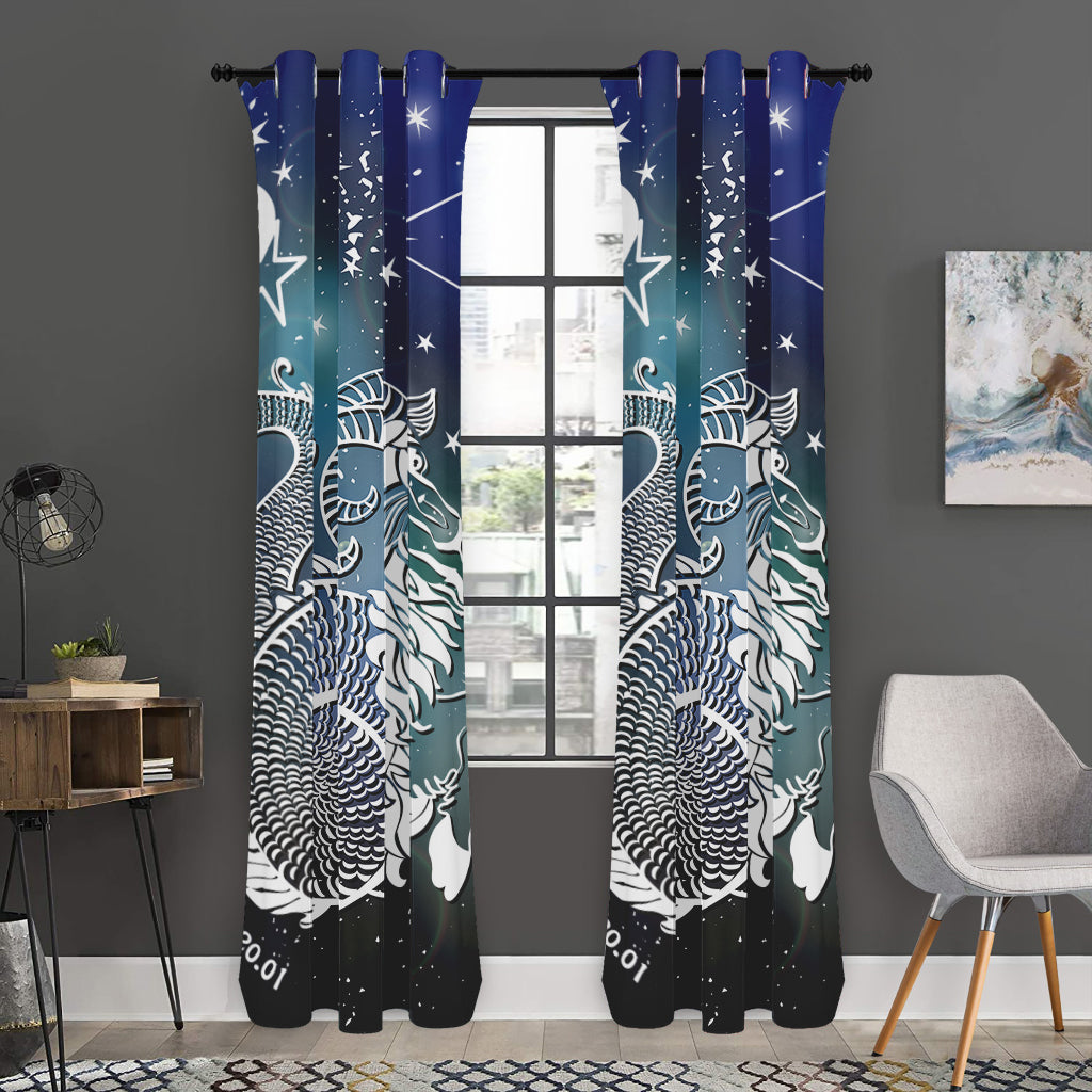 Constellation Of Capricorn Print Curtain