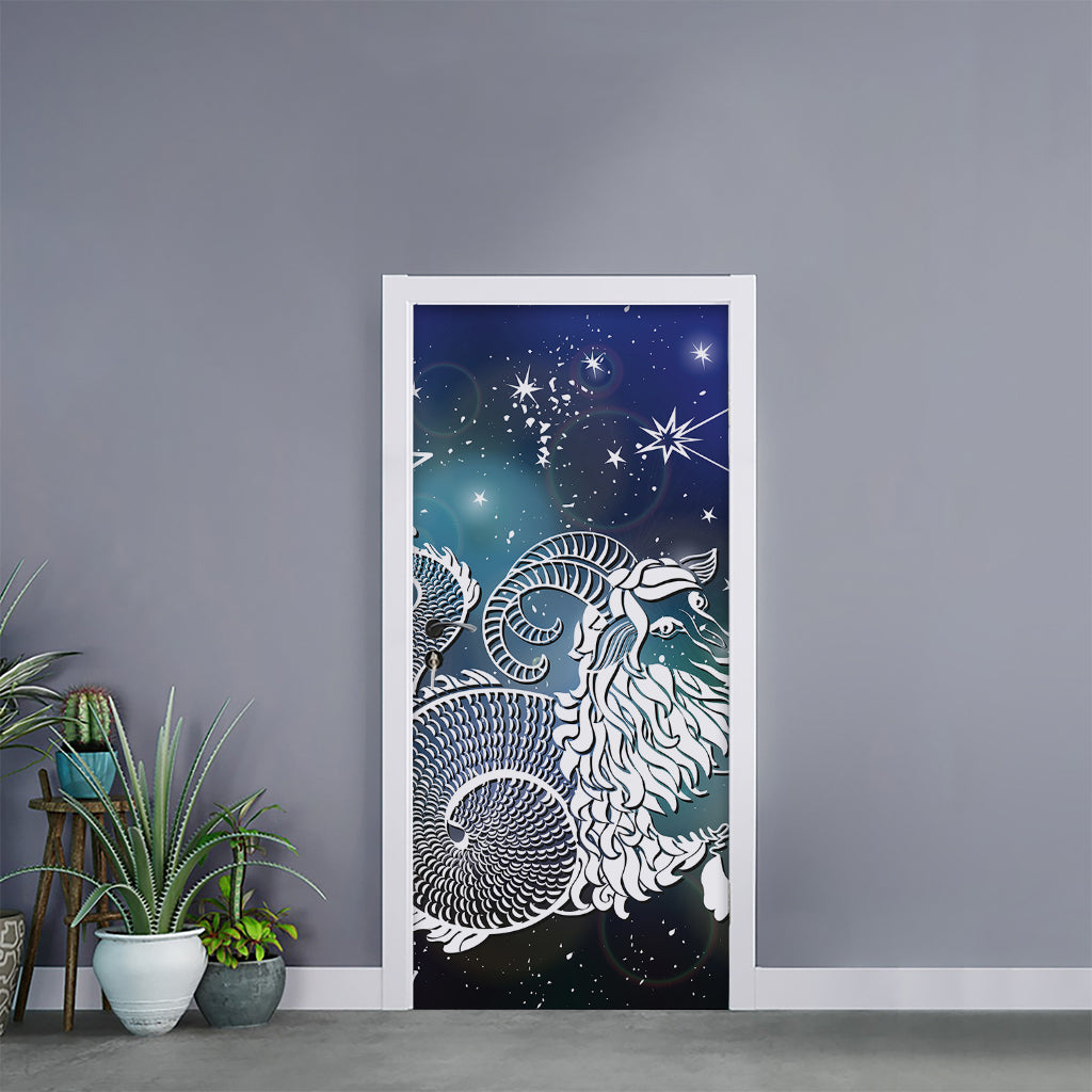 Constellation Of Capricorn Print Door Sticker