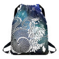 Constellation Of Capricorn Print Drawstring Backpack