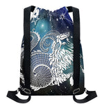 Constellation Of Capricorn Print Drawstring Backpack